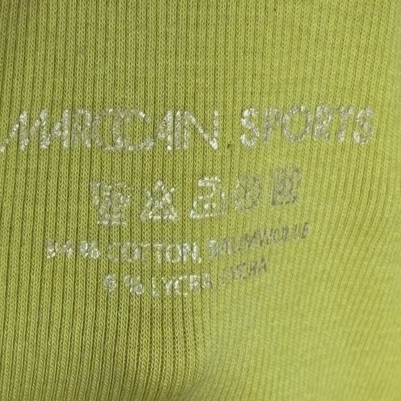 Marc Cain Sports Neon Yellow Zip Jacket Cardigan Activewear Long Sleeve Y2K‎ - Picture 4 of 5